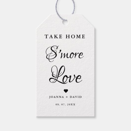 愛のサインを結婚持って帰る ギフトタグ (正面)