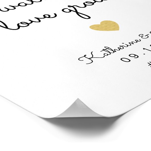 愛のサインを見結婚て下さい ポスター (角)