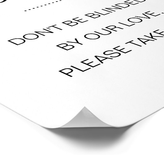 愛のサングラスに目がくらむな結婚い ポスター (角)