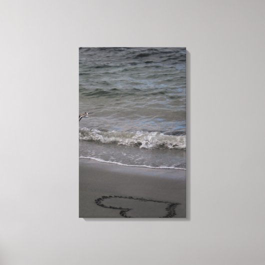 愛のシギ キャンバスプリント (正面)