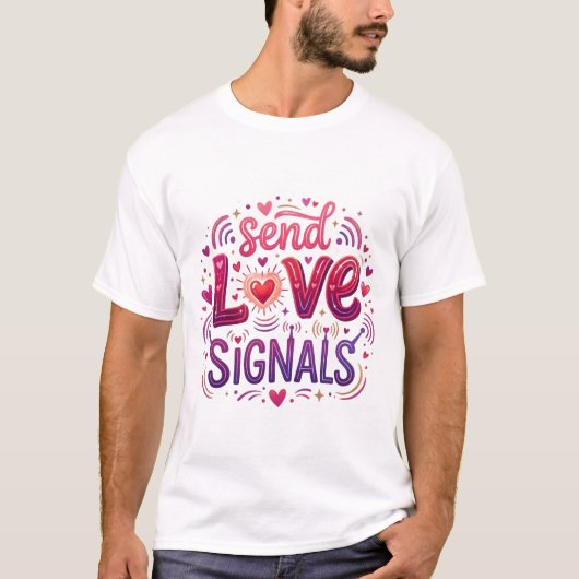 愛のシグナルを送ろう Tシャツ (正面)