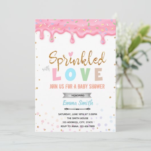 愛のシャワーの招待状を振りかけること 招待状 (スタンド正面)