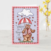 愛のシャワー - グリーティングカード (黄色い花)