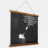 愛のシルエット引用文 吊り下げ型タペストリー (傾斜あり)