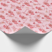 愛のシンフォニー：バレンタインデーお祝い ラッピングペーパー (角)