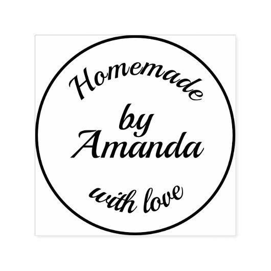 愛のシンプルパーソナライズされた自家製タイポグラフィ セルフインキングスタンプ (デザイン)