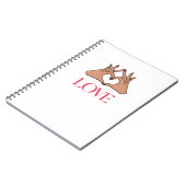 愛のシンボルや象徴 ノートブック (左側)