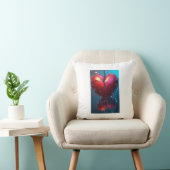 「愛のシンボルをプリントした枕 – 居心地の良い表情 クッション (椅子)