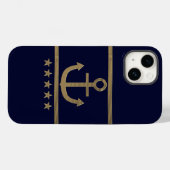愛のシンボル、金のアンカー Case-Mate iPhoneケース (裏面 (横))