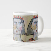 愛のジャンボマグカップで飾られている ジャンボコーヒーマグカップ (正面右)