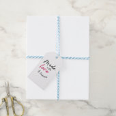 愛のステッカーで作ったかわいい ギフトタグ (より糸付き)