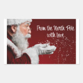 愛のステッカーで北極から 長方形シール (正面)