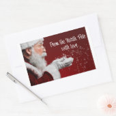 愛のステッカーで北極から 長方形シール (封筒)