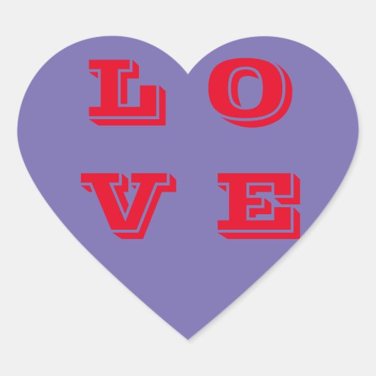 愛のステッカーとラベル ハートシール (正面)