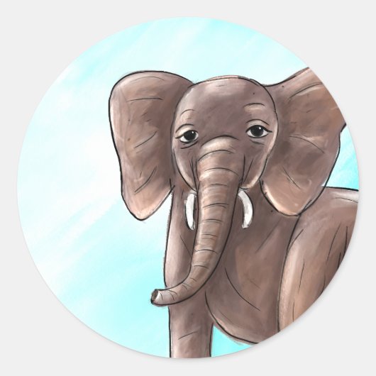 愛のステッカーの力 ラウンドシール (正面)