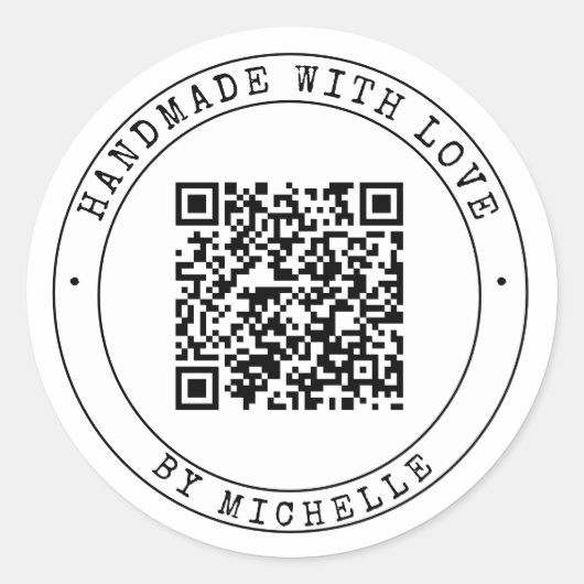 愛のステッカー感謝していで手作 ラウンドシール (正面)