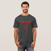 愛のステッカー フレンド付き Tシャツ (正面フル)
