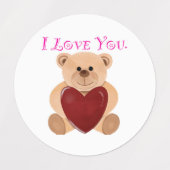 愛のステッカー ラベル (デザイン1)