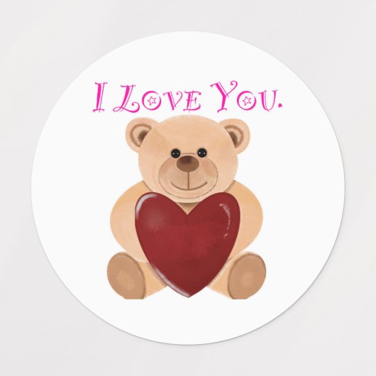 愛のステッカー ラベル (デザイン1)