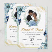 愛のストーリーを紐解く 私たちの極上のコレクションと共に 招待状 (正面/裏面)