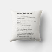 愛のスペースを保持する クッション (裏面)