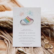 愛のスライス |ウェディングシャワー招待状