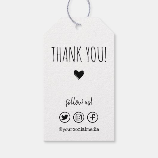 愛のソーシャルメディア価格で作られる ギフトタグ (裏面)