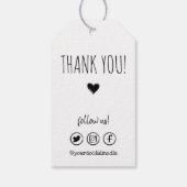 愛のソーシャルメディア価格で作られる ギフトタグ (裏面)