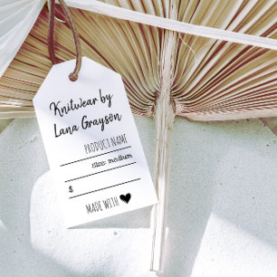 愛のソーシャルメディア価格で作られる ギフトタグ