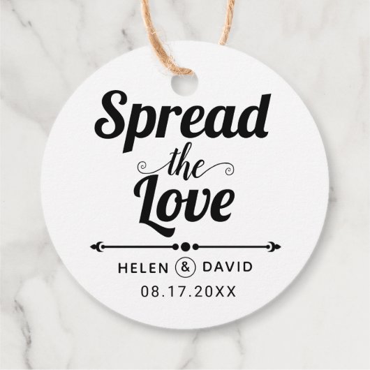 愛のタイポグラフィエレガントを広結婚める フェイバータグ (裏面)