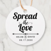 愛のタイポグラフィエレガントを広結婚める フェイバータグ (正面)