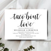 愛のタコを取モダンり出すブライダル・シャワー 招待状