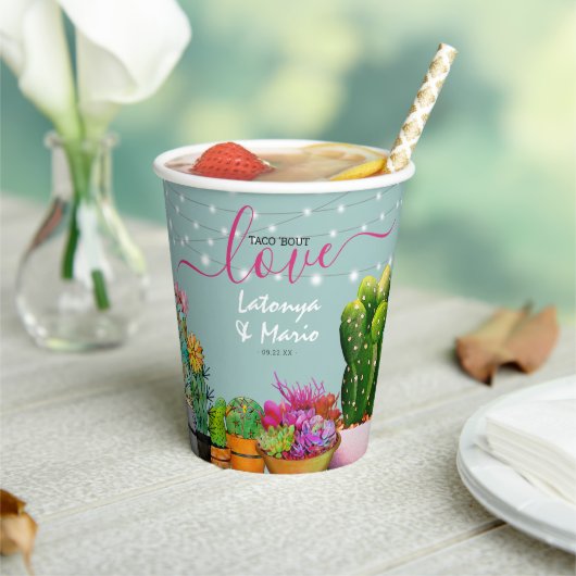愛のタコ・フィエスタ シャワーパーティ 紙コップ (インサイチュ)