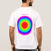 愛のターゲット - プライドアート Tシャツ (裏面)