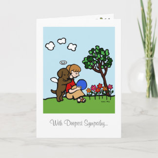 愛のチョコレートラブラドールの天使 カード