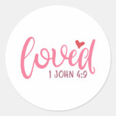 愛のデザイン愛の言葉を愛する愛の言葉を愛する人のために愛する ラウンドシール (正面)