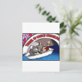 愛のトンネル??おもしろいOffbeat Cartoon Gift & Tee ポストカード (スタンド正面)