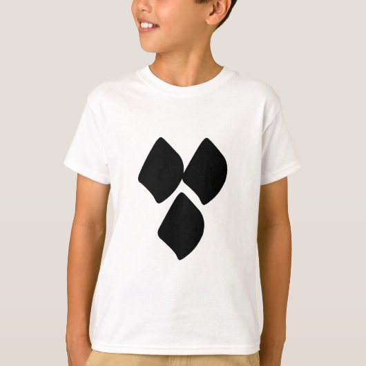 愛のドット – 黒 Tシャツ (正面)