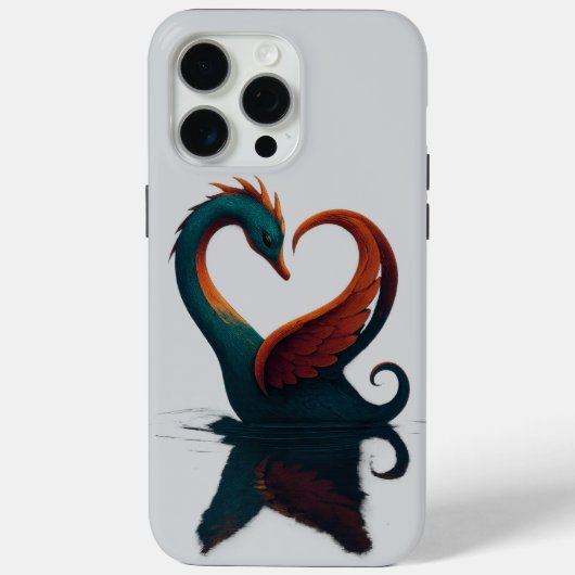 愛のドラゴン・スワン Case-Mate iPhoneケース (裏面)