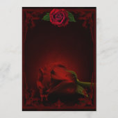 愛のドラマ、記憶のゴシックバラ。 メニュー (裏面)