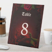 愛のドラマ、記憶のゴシックバラ。 台座サイン (インサイチュ)