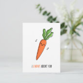 愛のニンジン ユニークなジョーク ポストカード (スタンド正面)