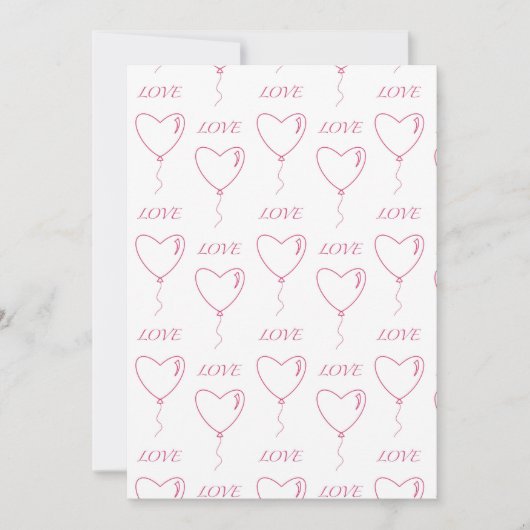 愛のハガキ 招待状 (正面)