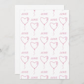 愛のハガキ 招待状 (正面/裏面)