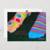 愛のハッ10代のプ表現足 ポストカード (正面/裏面)