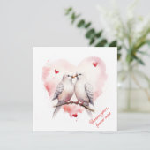 愛のハト | オーダーメッセージ | バレンタインデー シーズンカード (スタンド正面)