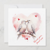 愛のハト | オーダーメッセージ | バレンタインデー シーズンカード (正面)