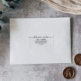 愛のハートが結婚の ラベル