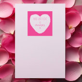 愛のハートで作パーソナライズされたる セルフインキングスタンプ