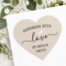 愛のハートで手作りライトモチャブラウン